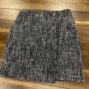 NWT Loft Navy Tweed Skirt size 4